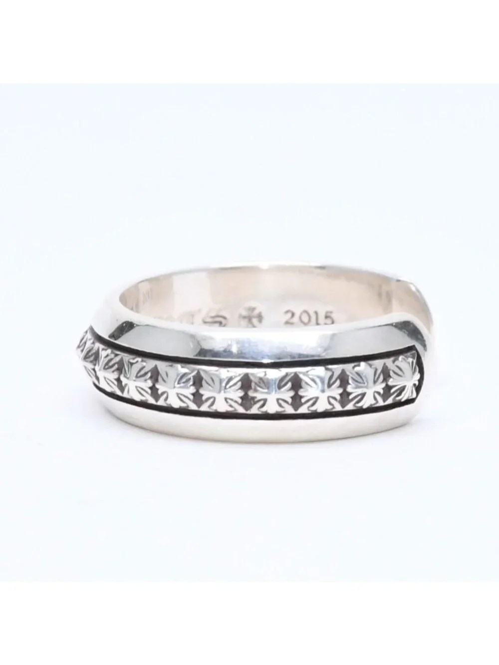 Chrome Hearts CH Plus Pyramid Open Band CH Ring